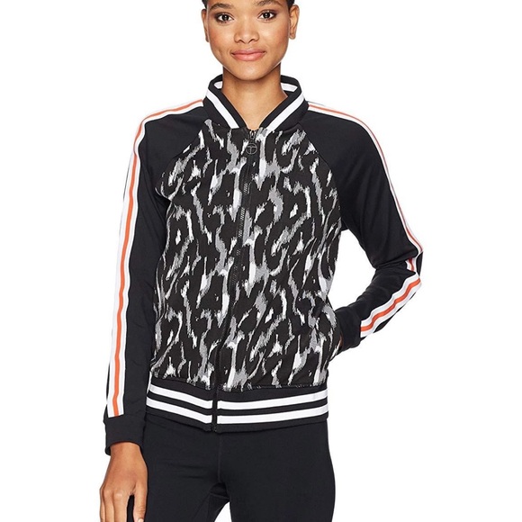 Trina Turk Jackets & Blazers - Trina Turk Recreation Leopard Luxe Jaquard Bomber Jacket